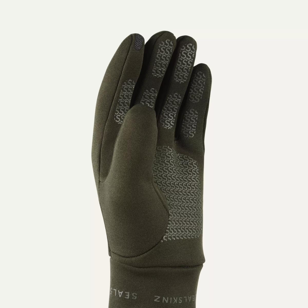 Sealskinz Acle Water Repellent Nano Fleece Gloves Black Olive