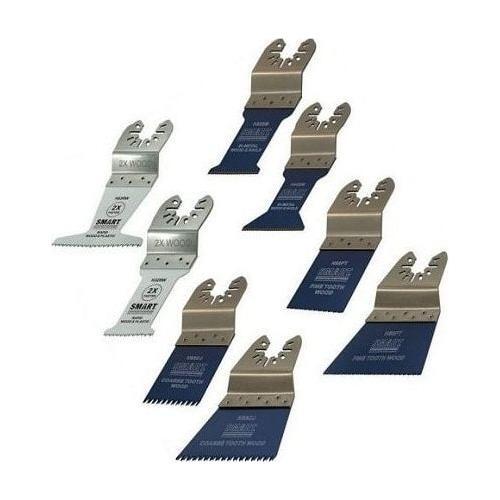 Smart H8RWMAK Multitool Wood Blade Kit Plus Rapid Blades - 8 Piece