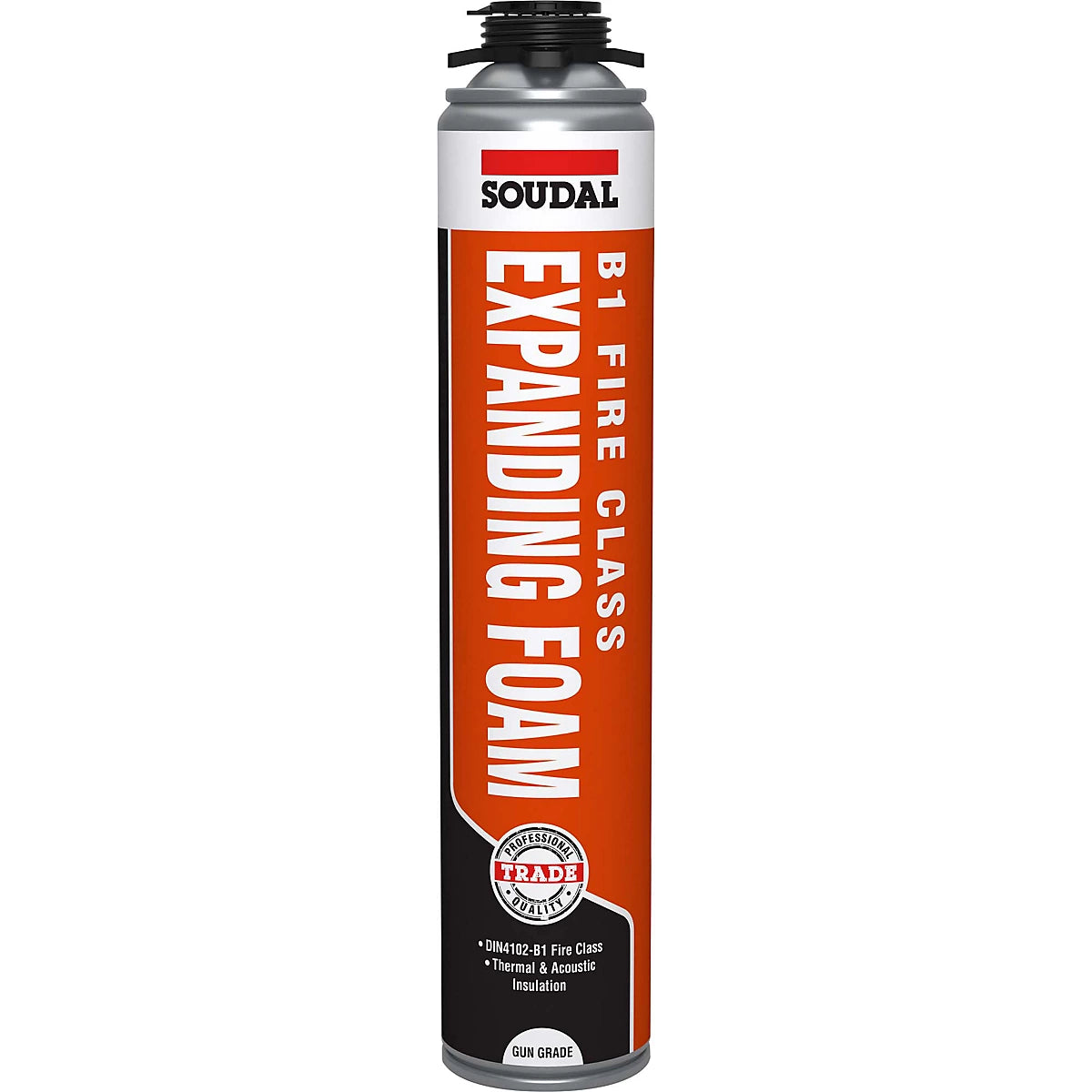 Soudal B1 Fire & Acoustic Expanding Foam | Gun Grade - 750 ml