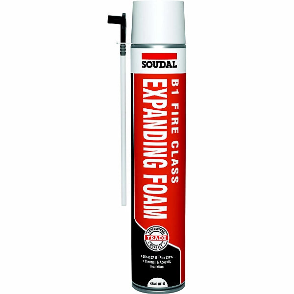 Soudal Trade B1 Fire-rated Hand-Held Expanding Foam - 750ml