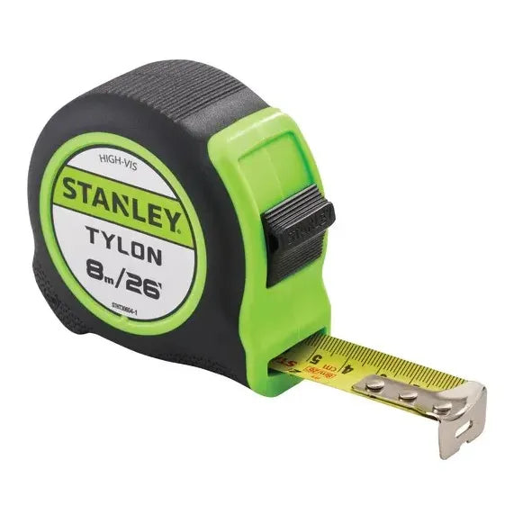 Stanley Hi-Viz Tylon Tape 8m (26ft)