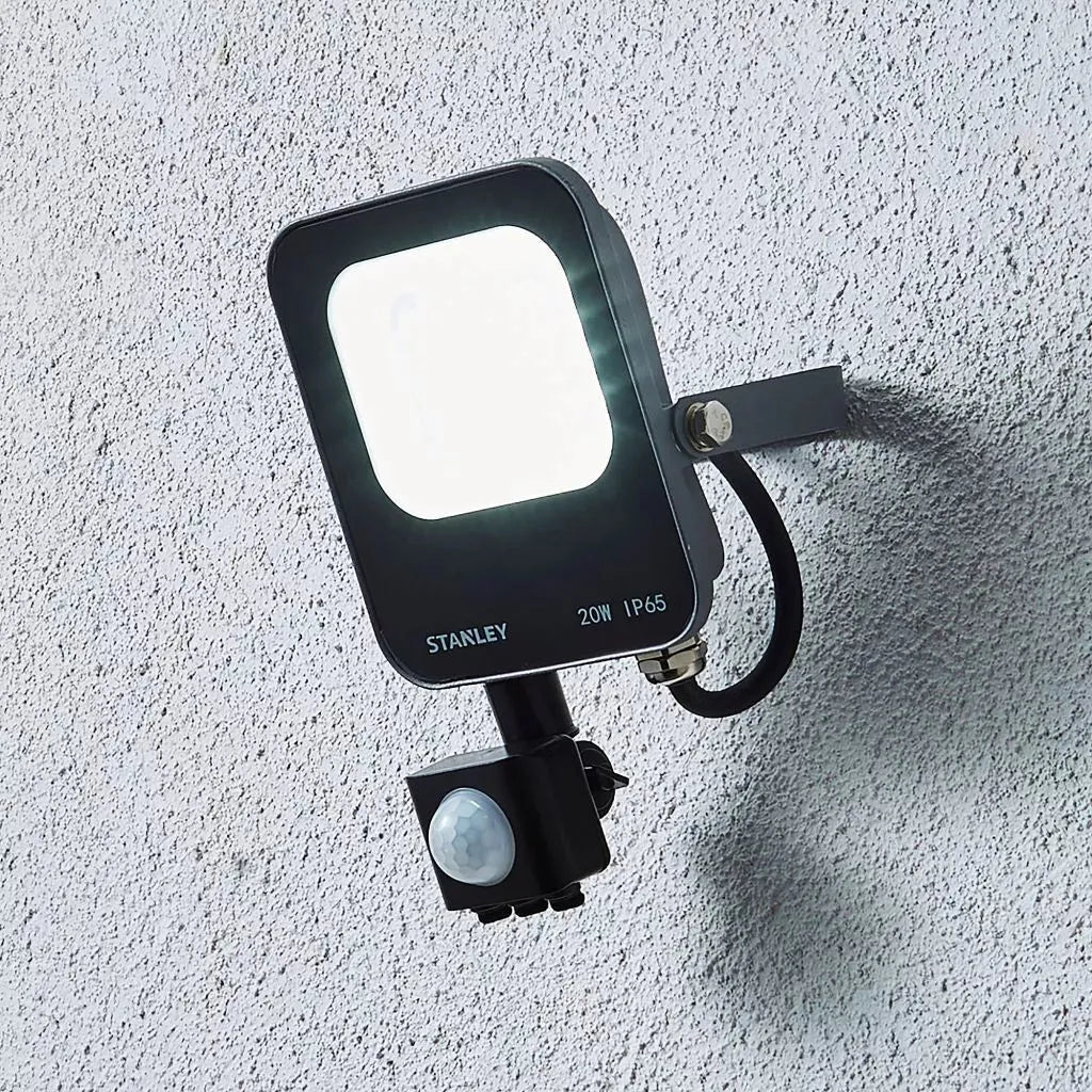 Stanley PIR Motion LED Floodlight - 20W 2200 Lumens