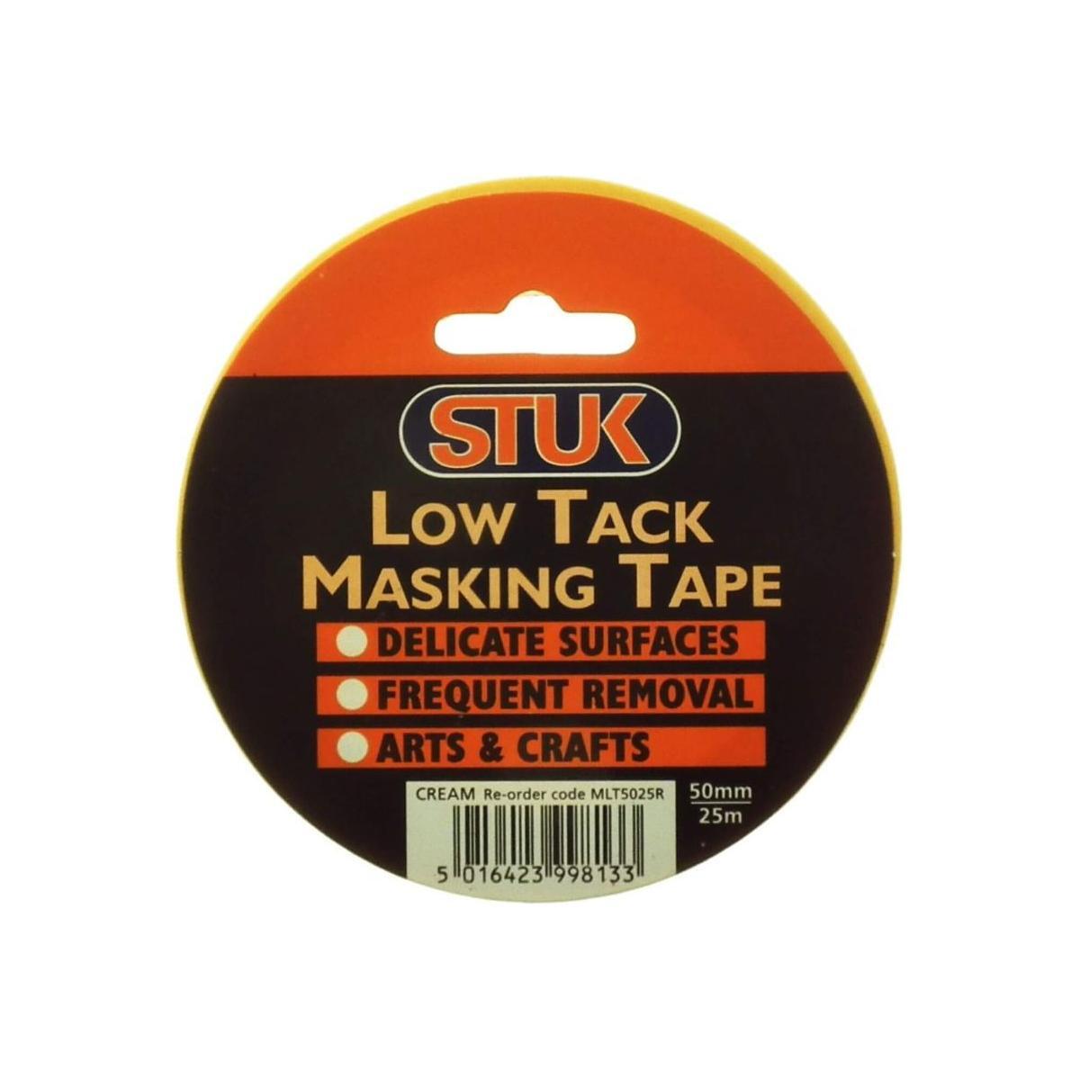 Stuk Low Tack Masking Tape - 50mm x 25m
