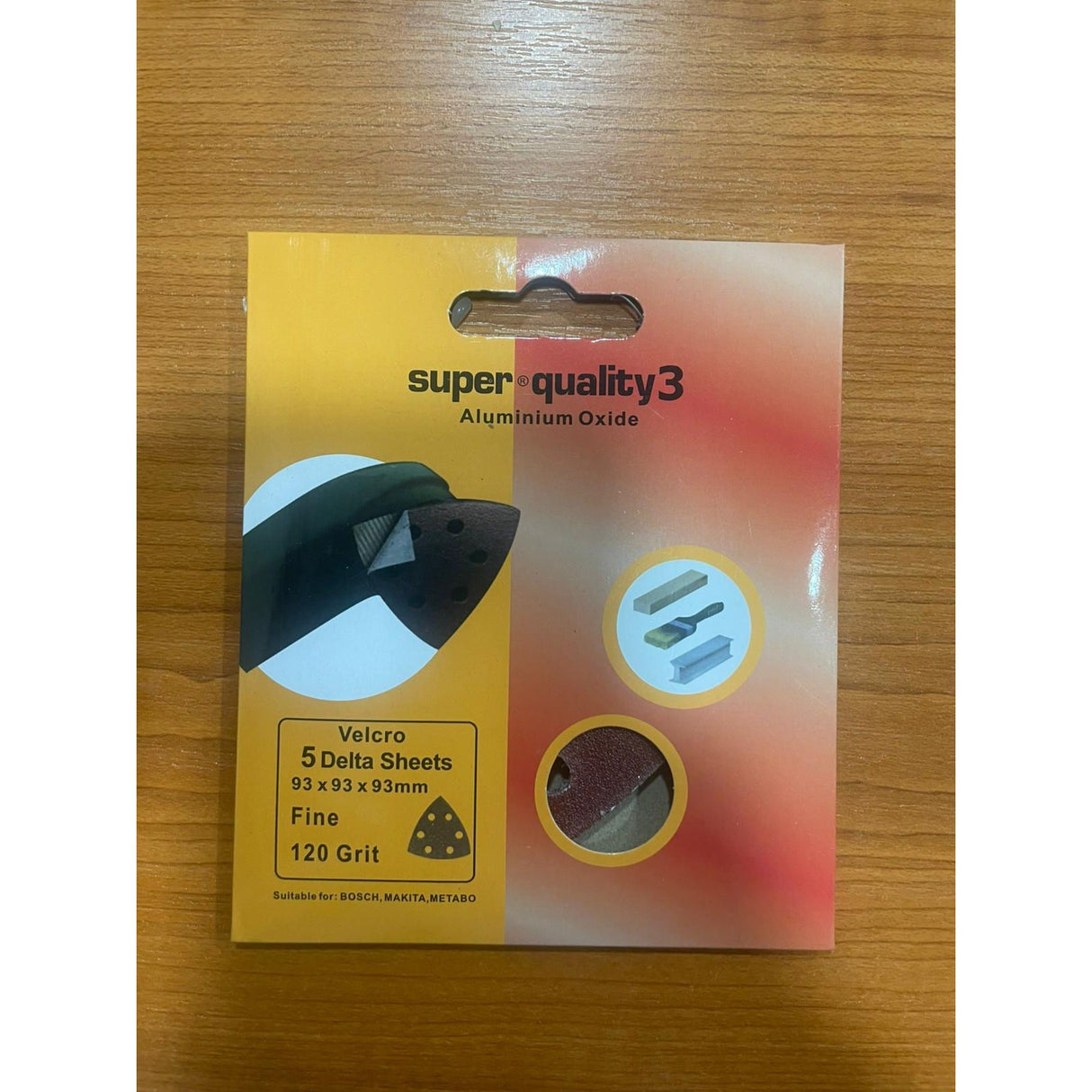 Super Quality 3 Aluminium Oxide Velcro Delta Sheet - 93x93x93mm