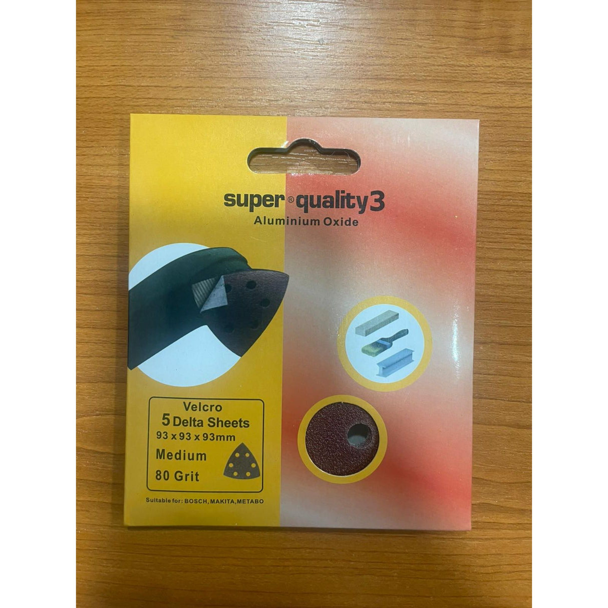Super Quality 3 Aluminium Oxide Velcro Delta Sheet - 93x93x93mm
