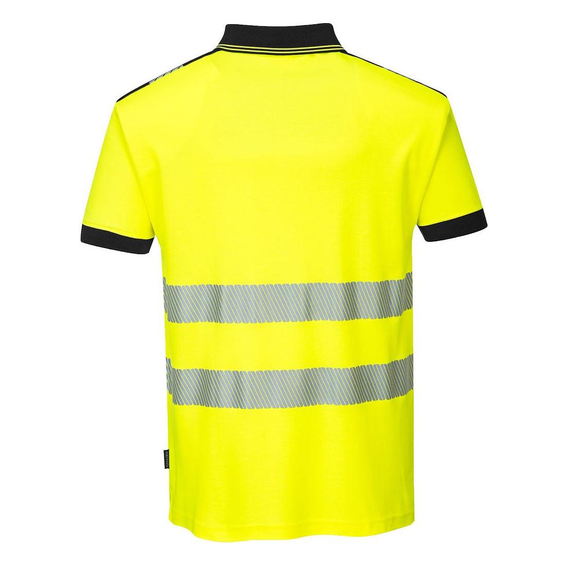 Portwest PW3 Hi-Vis Cotton Comfort Polo Shirt S/S Yellow