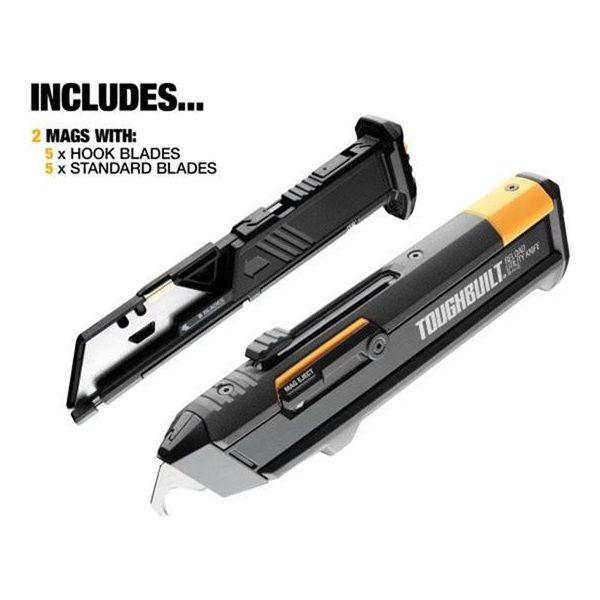 Toughbuilt Reload Utility Knife with 2 Blade Magazines TB-H4S2-03
