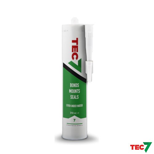 Tec7 Sealant & Adhesive White | Pack of 3 in 310ml + Free Clear