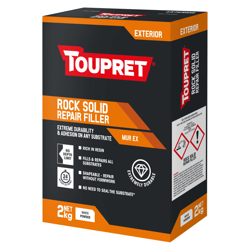 Toupret Rock Solid Repair Filler - 2kg