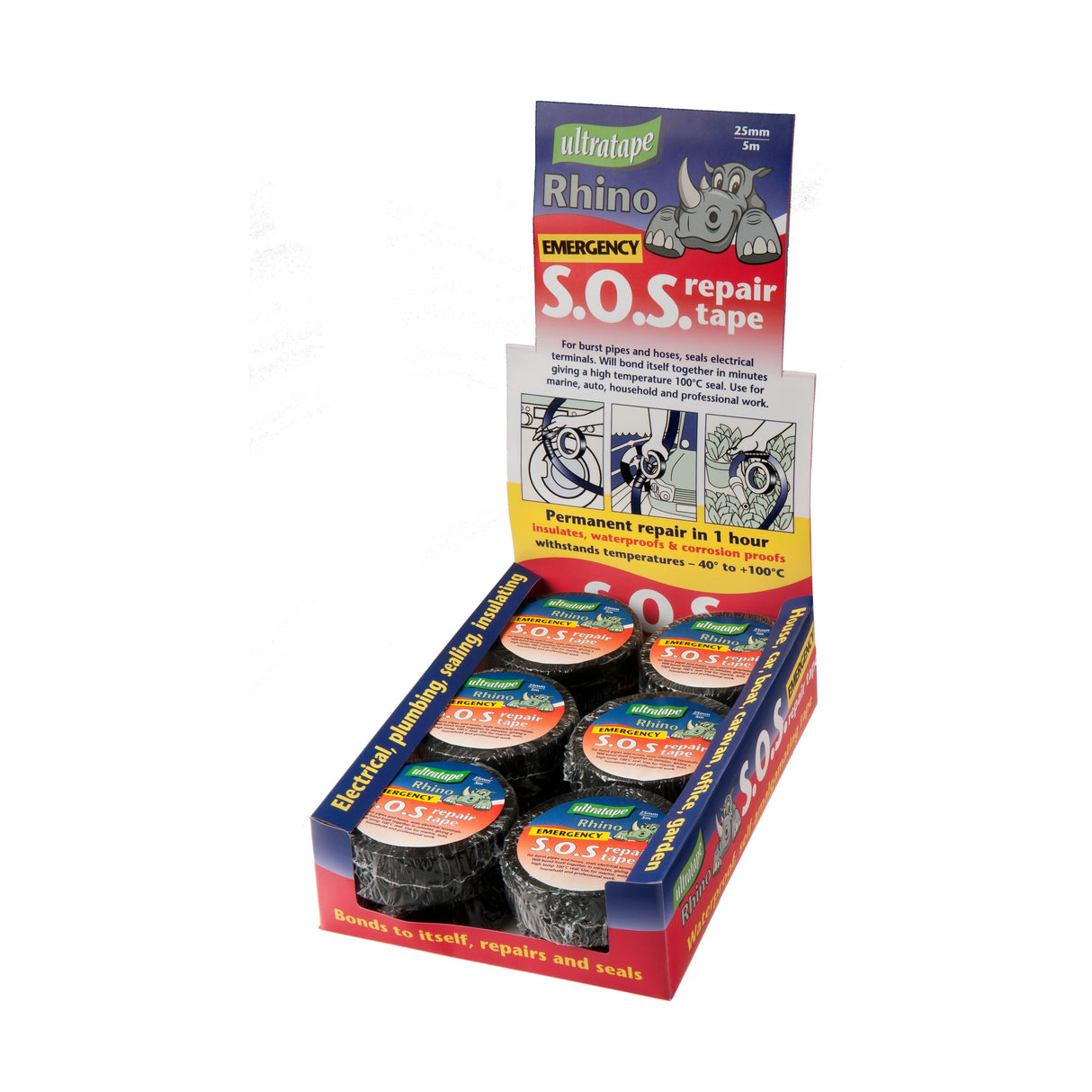 Ultratape Rhino SOS Emergency Repair Tape 25 x 5m