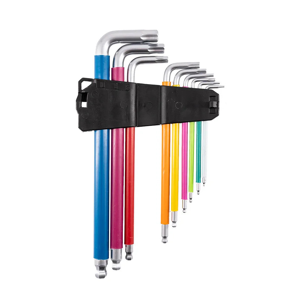 Faithfull 9 Piece Colour Coded Hex Key Set