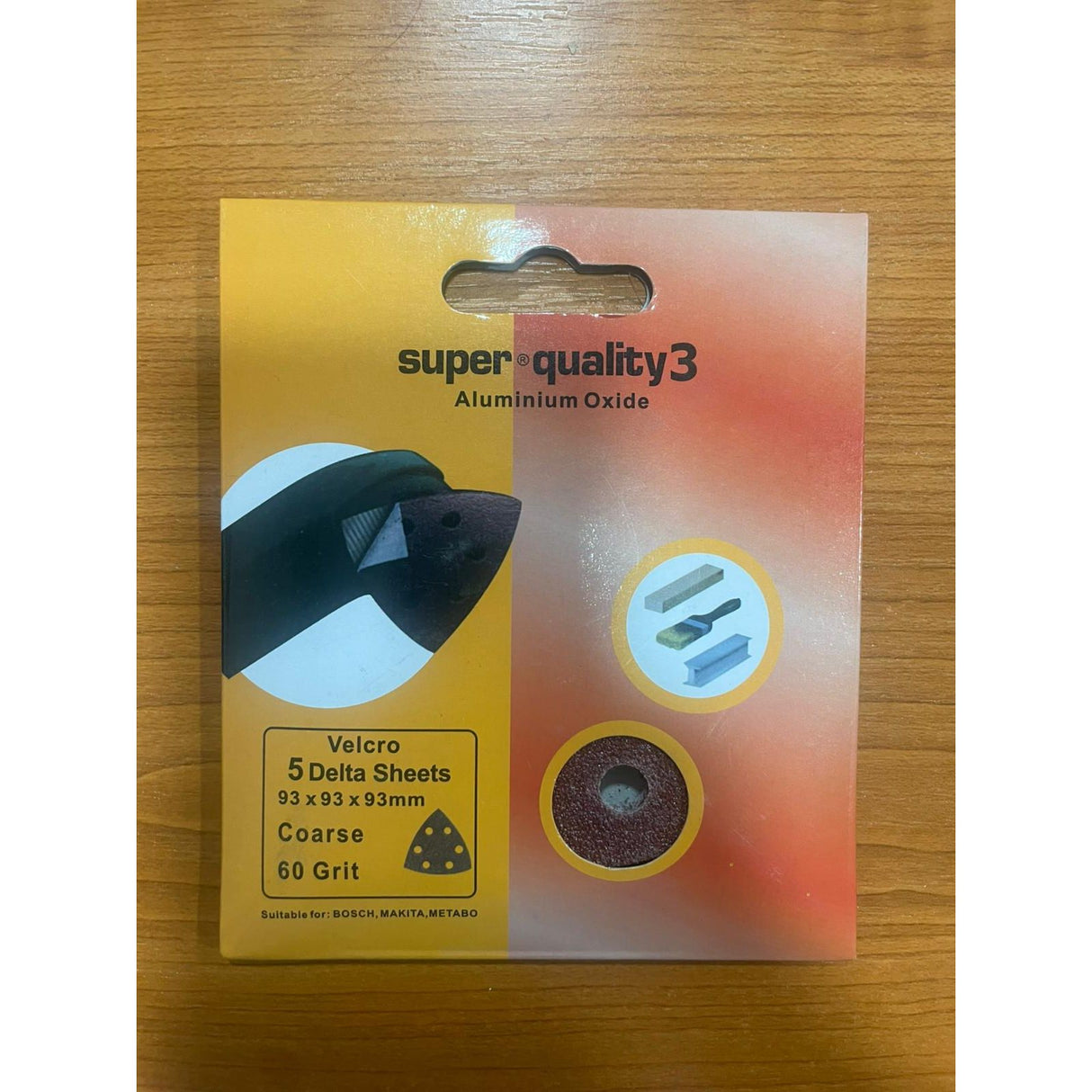 Super Quality 3 Aluminium Oxide Velcro Delta Sheet - 93x93x93mm