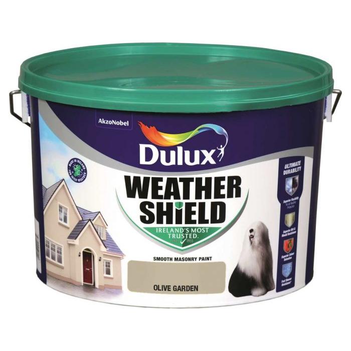 Dulux Weathershield Olive Garden Masonry Paint - 10L