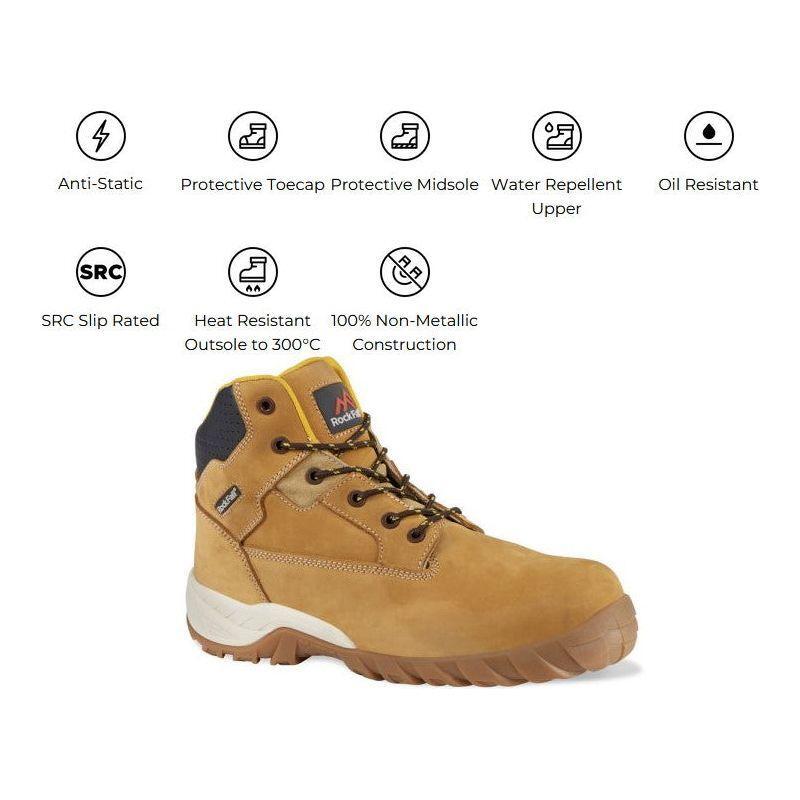 Rock Fall Honeystone Safety Boots - RF610