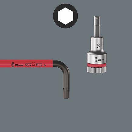 Wera 950/9 Hex-Plus Multicolour 2 L-Key Set Metric Blacklaser - 9pc