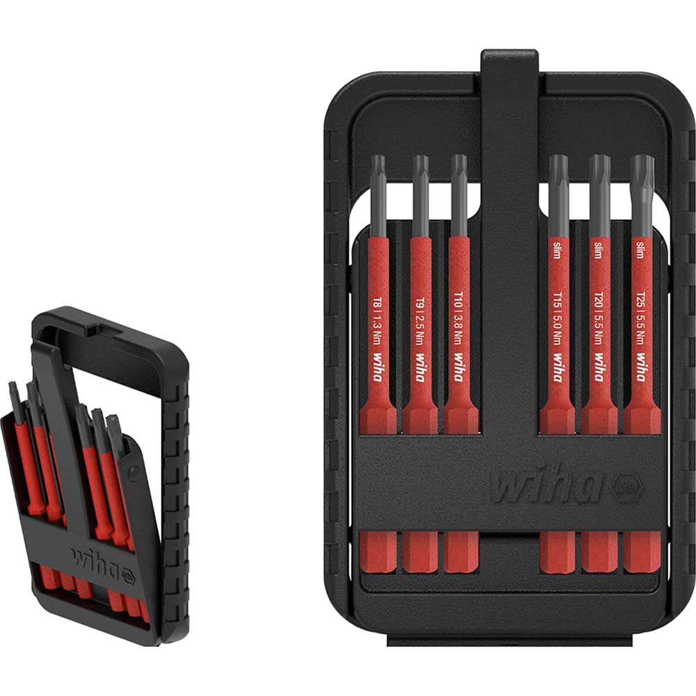 Wiha WHA43153 VDE Torx Screwdriver Bit Set - 7 piece