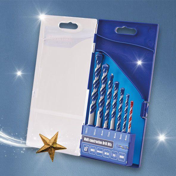 Faithfull 7 Piece Multi-Construction Drill Bit Set