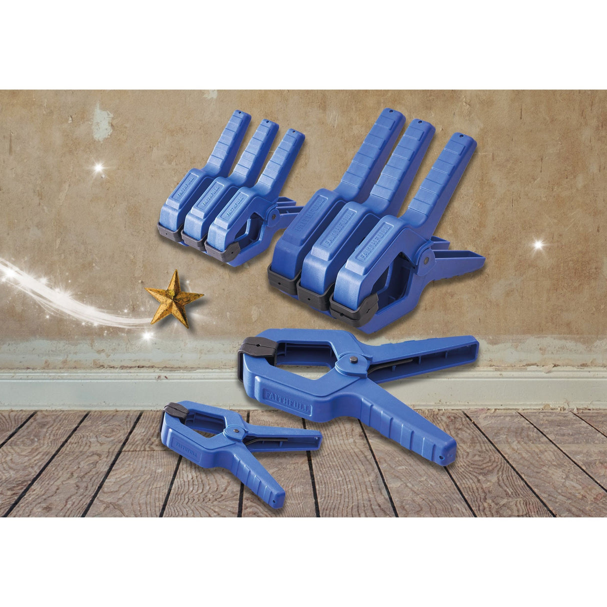 Faithfull 8 Piece Spring Clamp Set