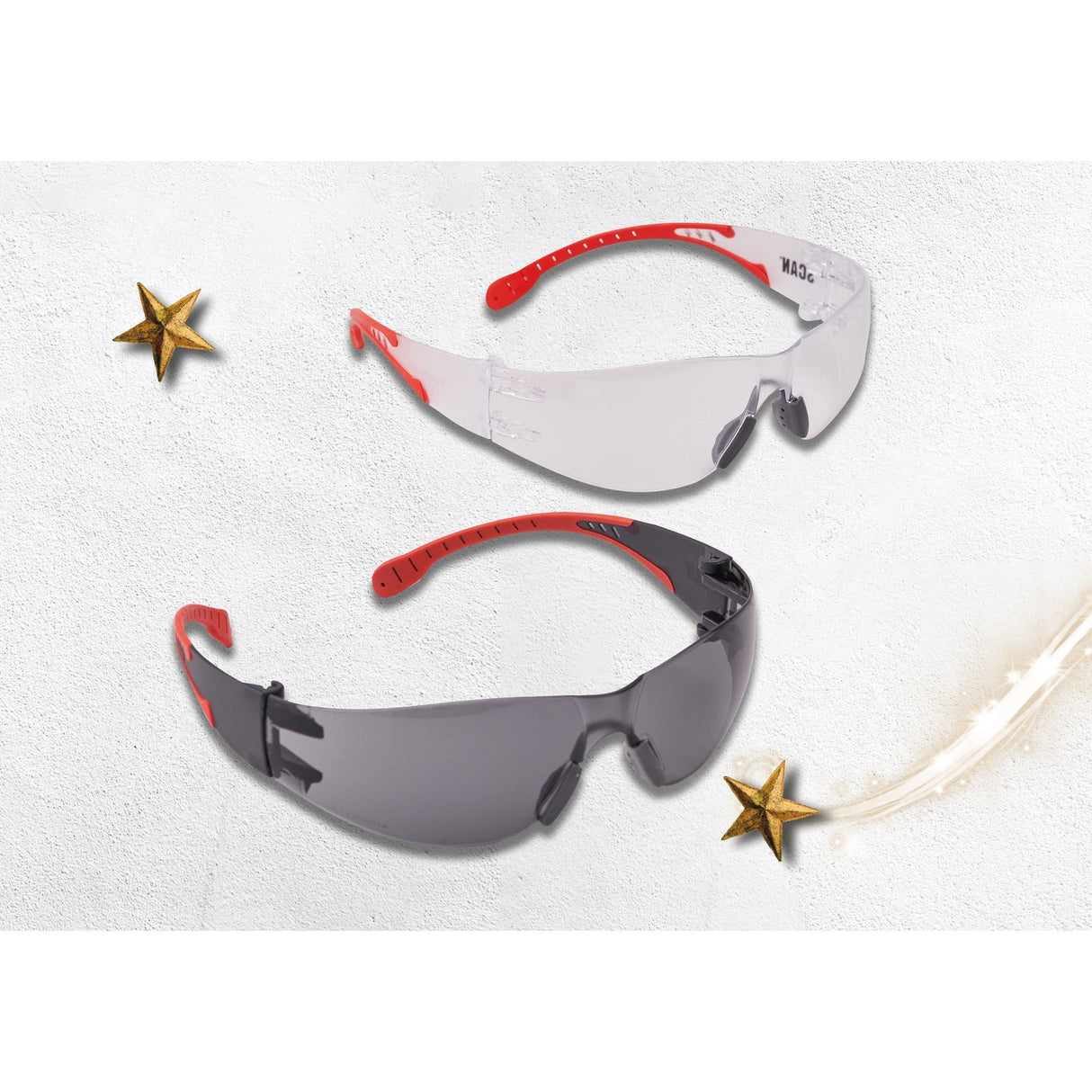 Scan Flexi Spec Safety Glasses Twin Pack