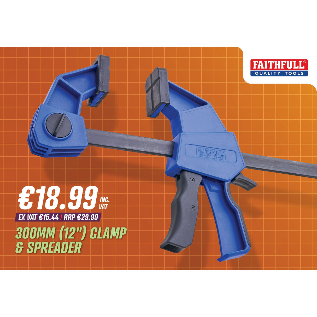 Faithfull 300mm (12") Clamp & Spreader