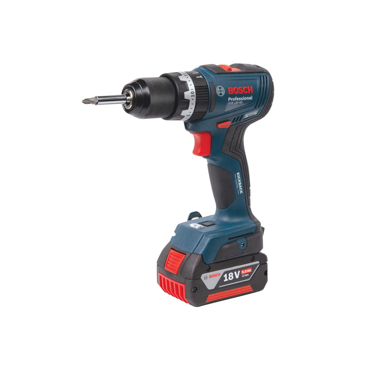 Bosch 18V Combi Drill With 2 x 4.0Ah Li-ion Batteries