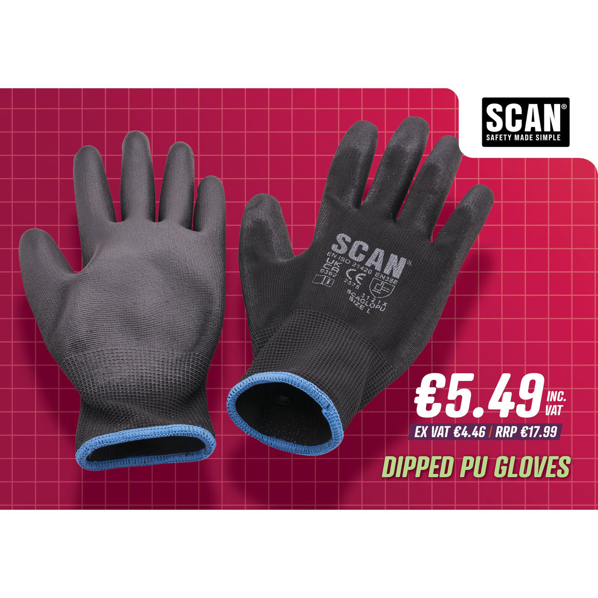 Scan Dipped PU Gloves