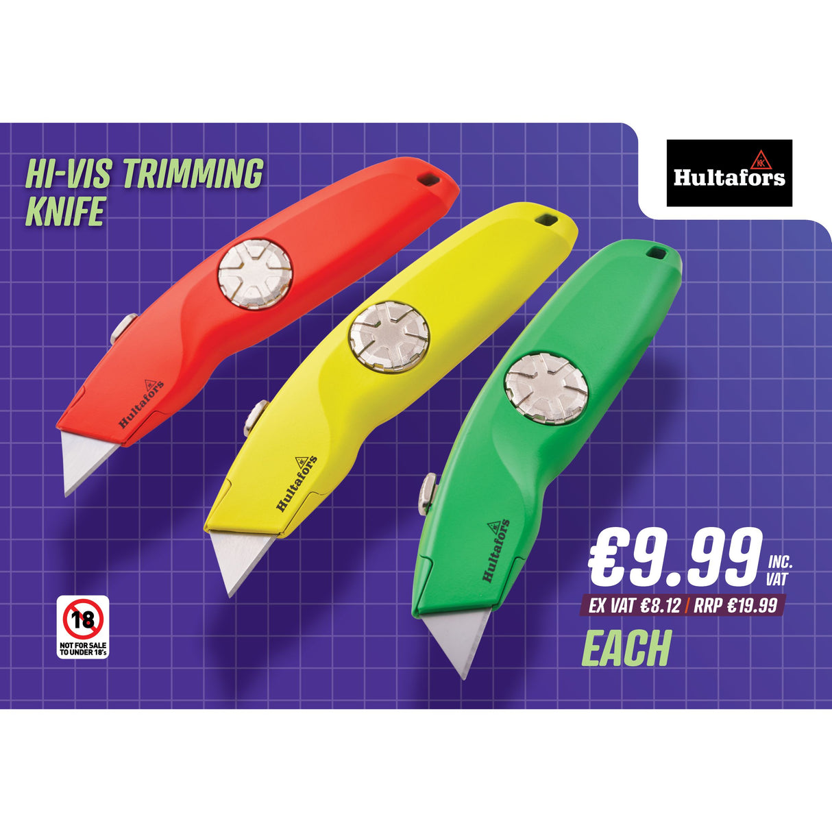 Hultafors Hi-Vis Trimming Knife