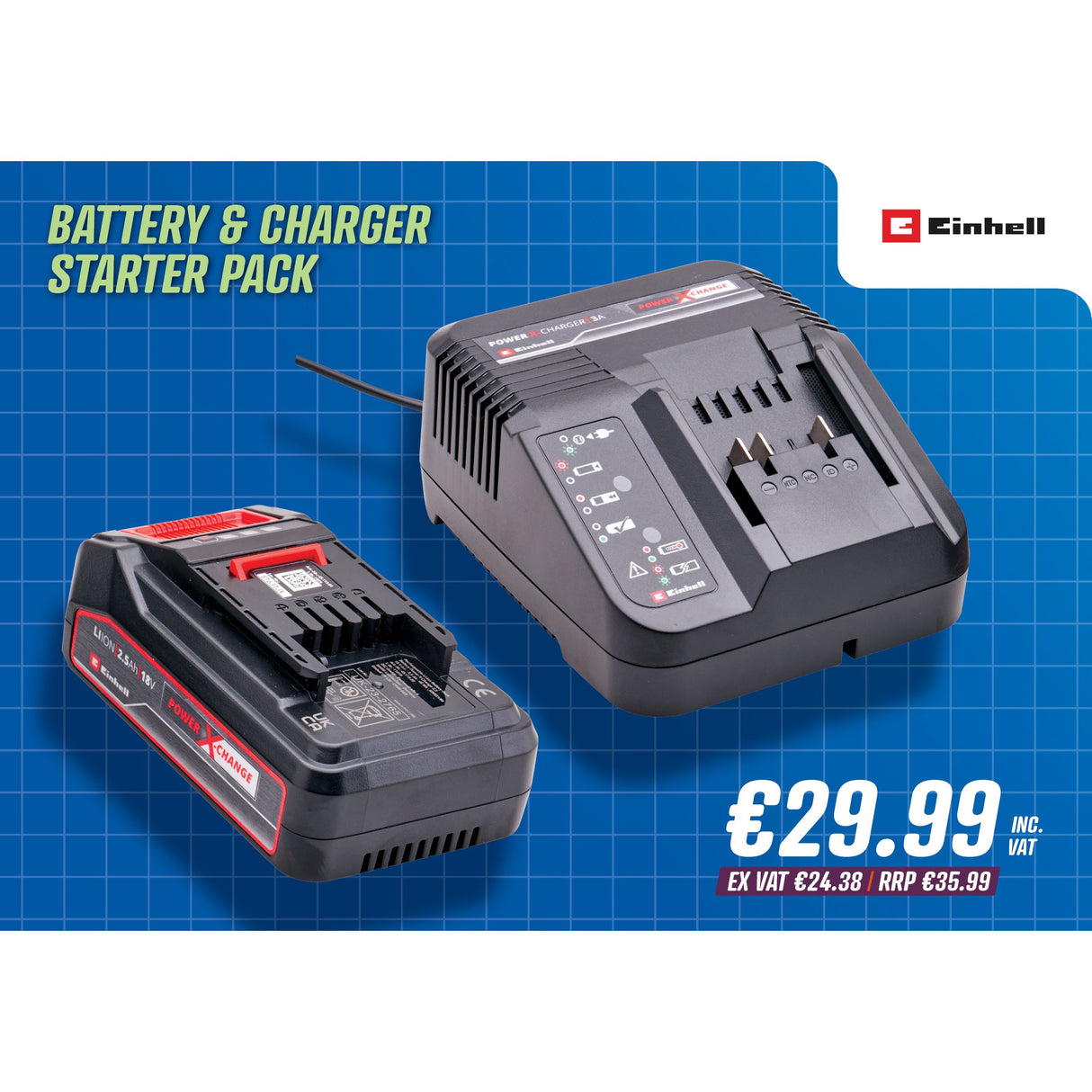 Einhell Battery & Charger Starter Pack
