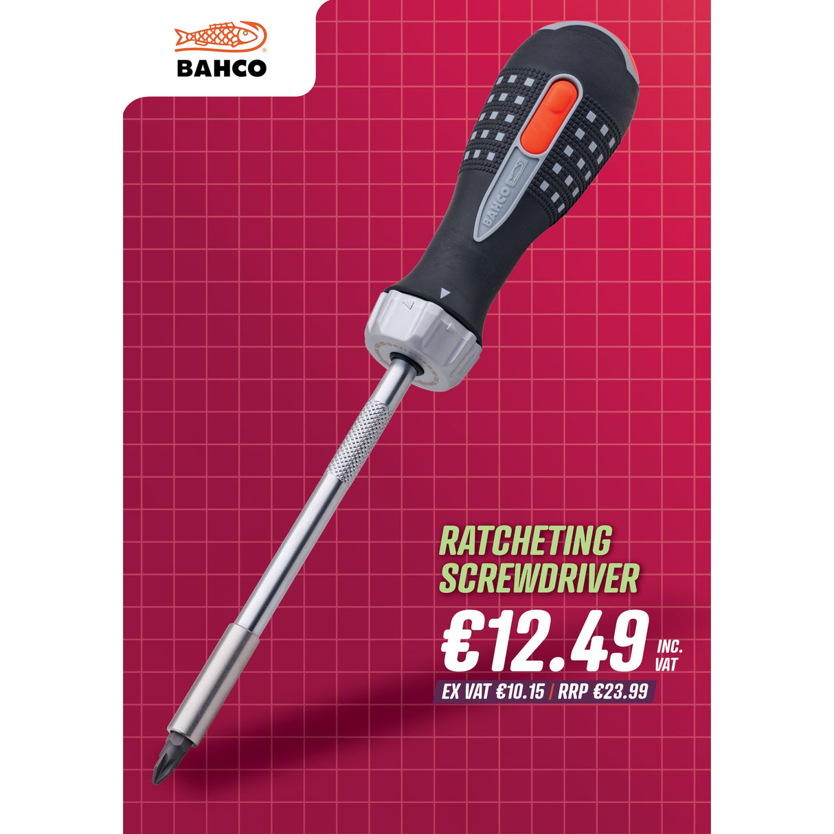 Bahco Ratcheting Screwdriver