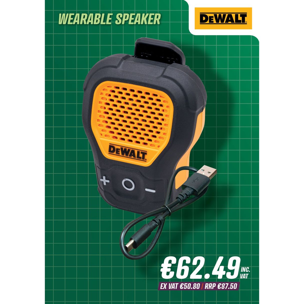 DeWalt Wearable Speaker