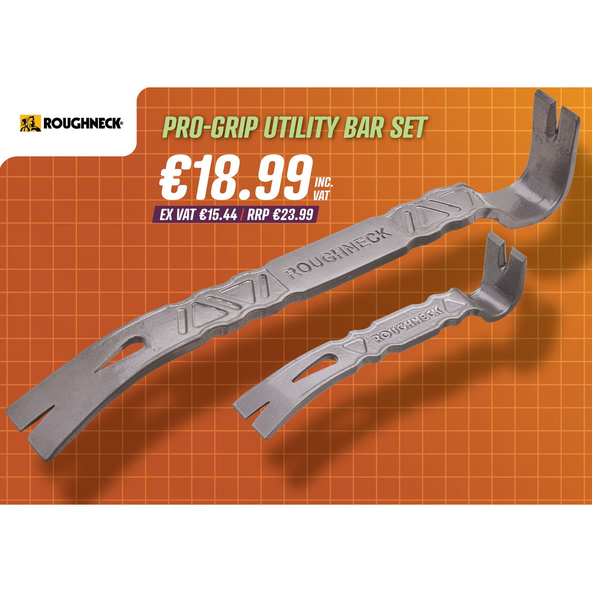 Roughneck Pro-Grip Utility Bar Set