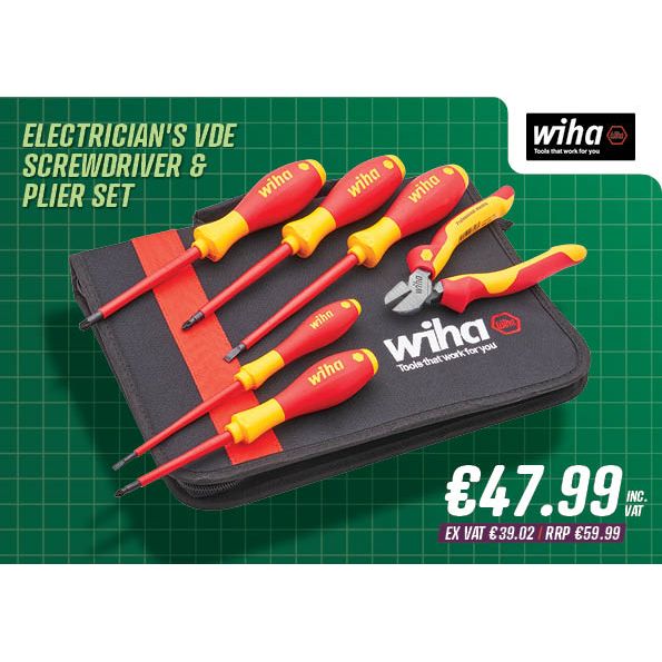 Wiha Electrician's VDE Screwdriver & Plier Set