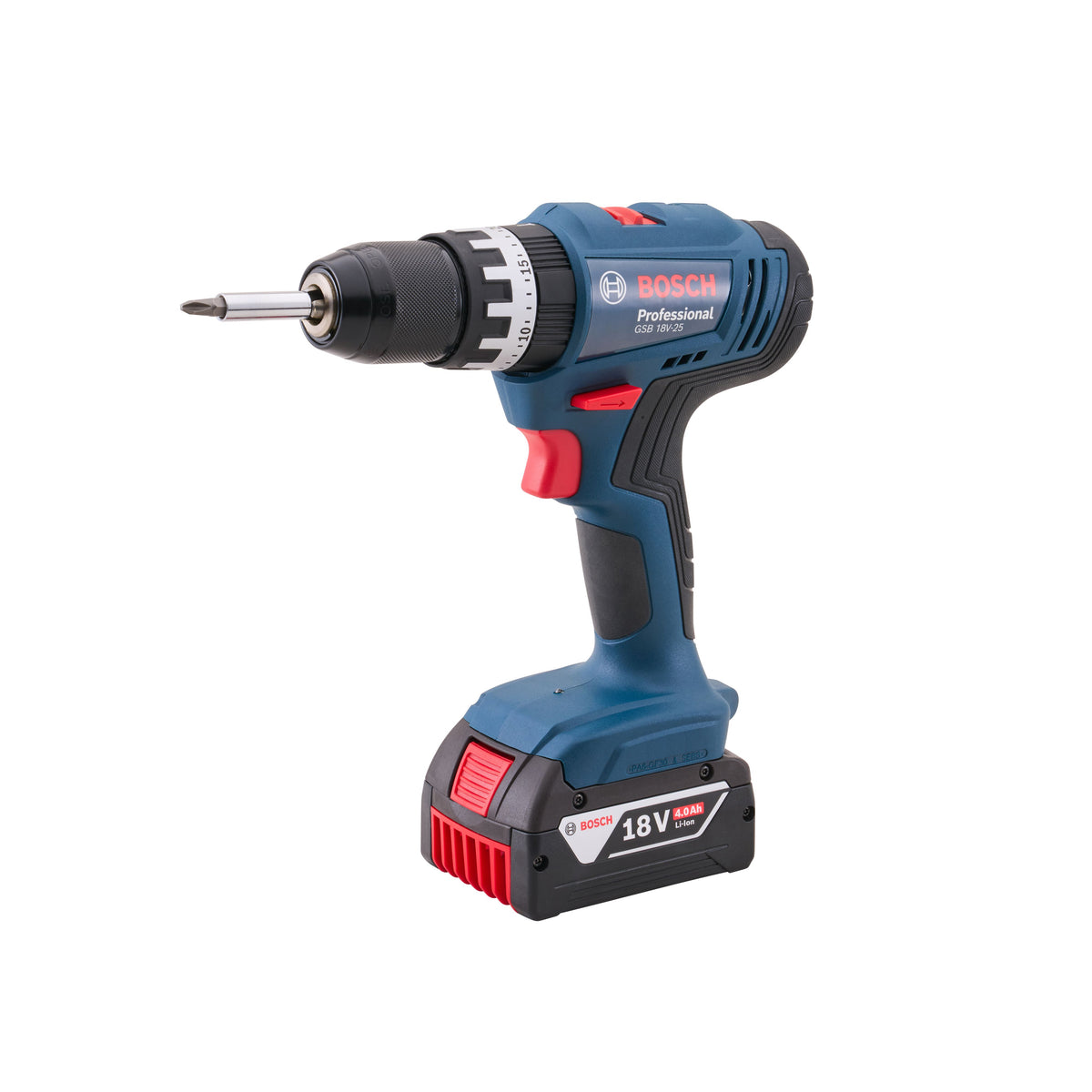 Bosch 18V Combi Drill with 2 x 4Ah Li-ion Batteries