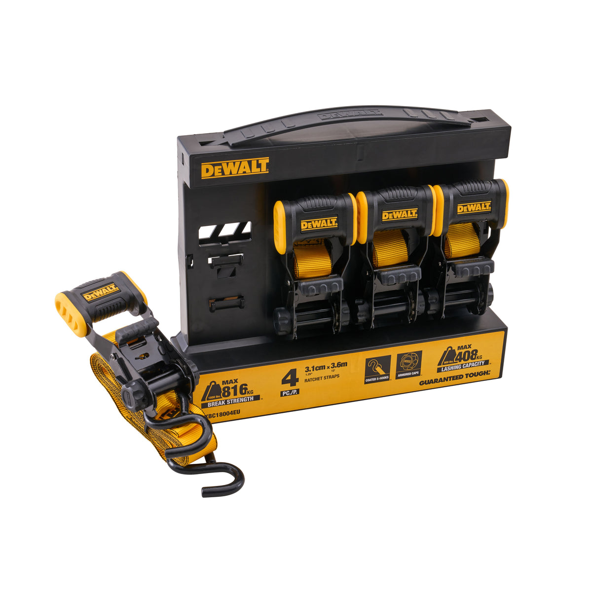DeWalt Ratchet Strap Set | 4 Piece