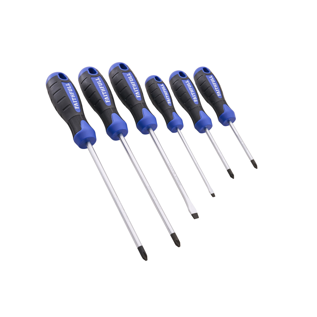 Faithfull Soft Grip Screwdriver Set | 6 Piece