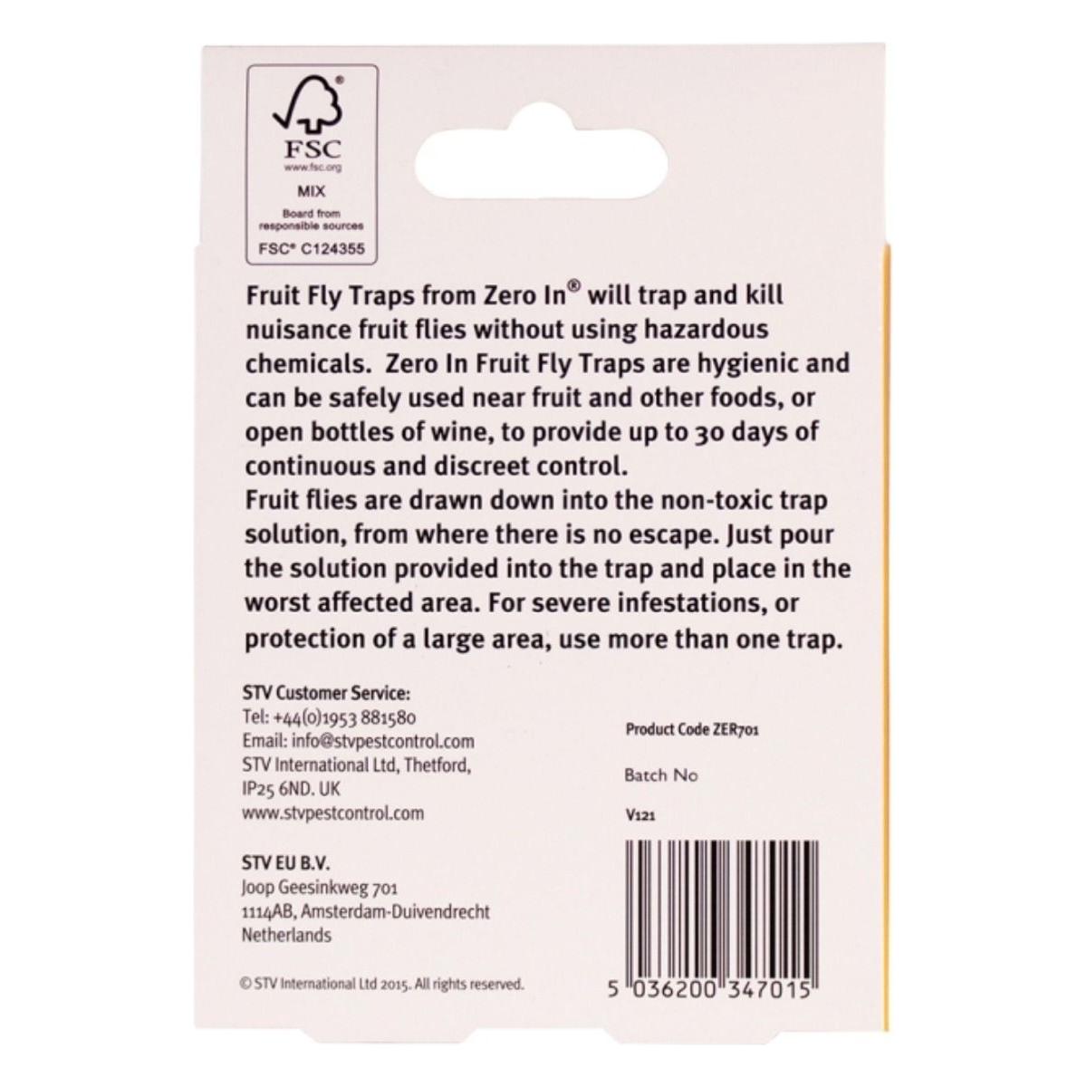 Zero In Fruit Fly Trap Twinpack