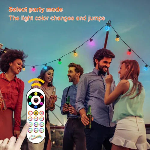 Zia 15m Colour LED Garden String Lights