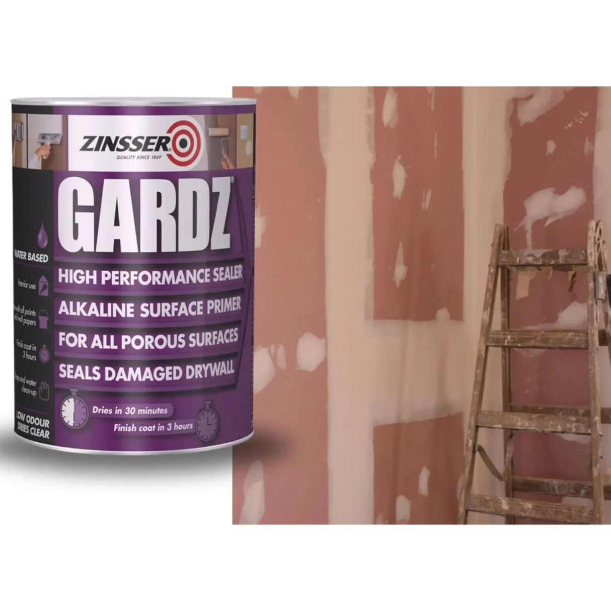 Zinsser Gardz Water Based Primer & Sealer | White