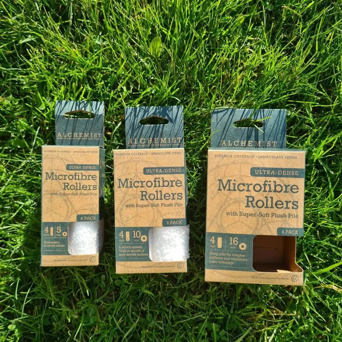 Alchemist 4 Inch Microfibre Rollers 4pk