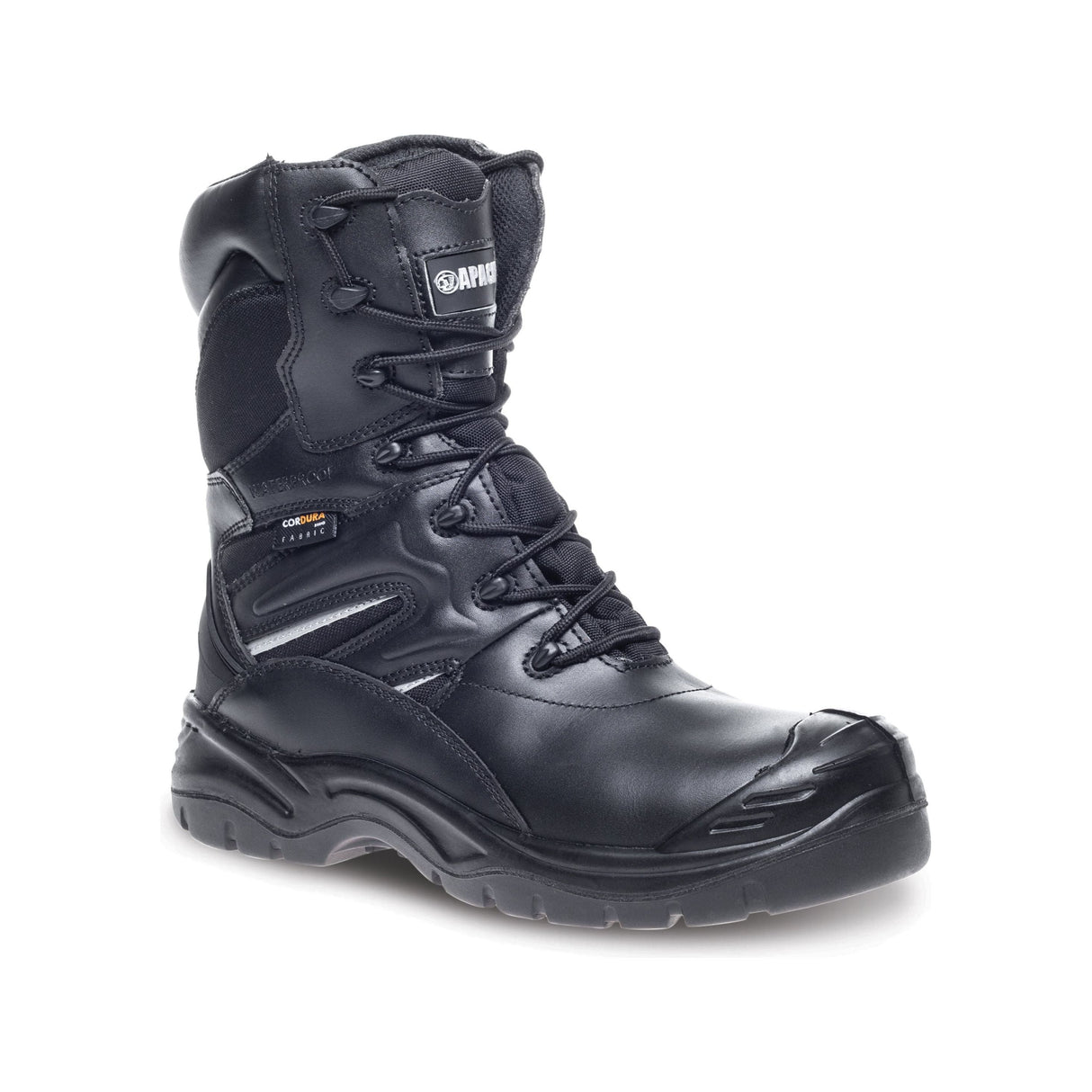 Apache Combat S3 High Leg Safety Boot Black
