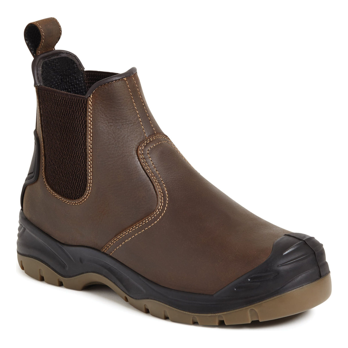 Apache AP715SM Safety S3 Dealer Boot Brown