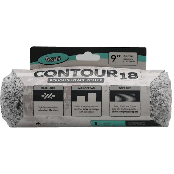 Axus Contour 18 Roller Sleeve - Long Pile | 9"-230mm