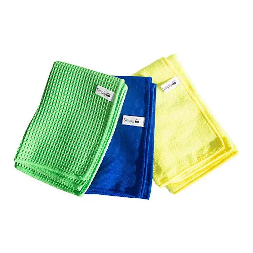 Simply Auto Microfibre Cloths - 3 packs