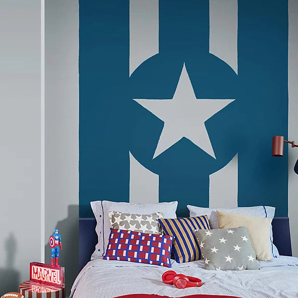 Dulux Easycare Disney Marvel Captain America Shield Grey Matt Wall & Ceiling Paint | 2.5L