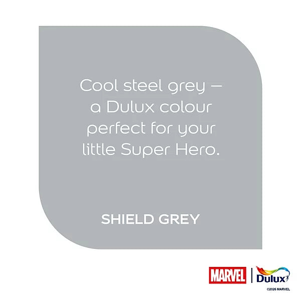 Dulux Easycare Disney Marvel Captain America Shield Grey Matt Wall & Ceiling Paint | 2.5L