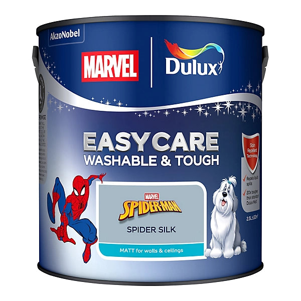 Dulux Easycare Disney MARVEL Spider-Man Spider Silk Matt Wall & Ceiling Paint | 2.5L