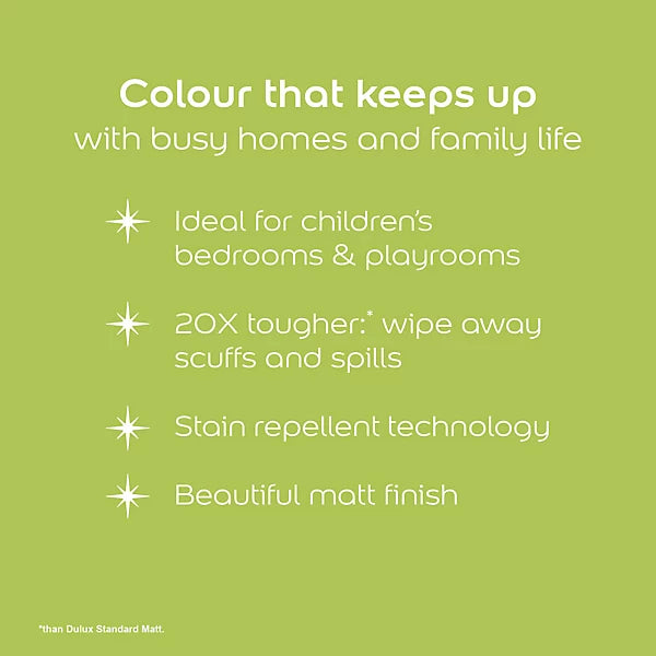 Dulux Easycare Disney Pixar Buzz Infinity Green Matt Wall & Ceiling Paint | 1.25L