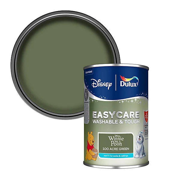 Dulux Easycare Disney Winnie The Pooh 100 Acre Green Matt Wall & Ceiling Paint | 1.25L