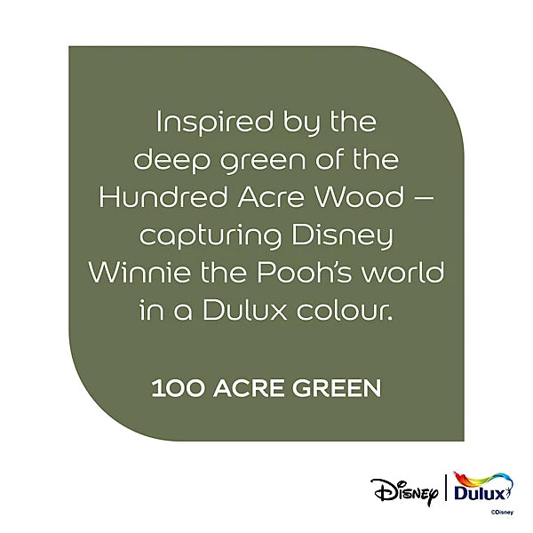 Dulux Easycare Disney Winnie The Pooh 100 Acre Green Matt Wall & Ceiling Paint | 1.25L