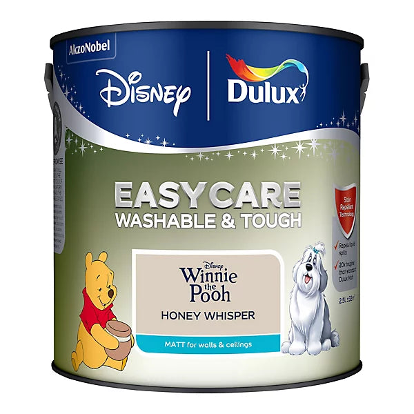 Dulux Easycare Disney Winnie The Pooh Honey Whisper Matt Wall & Ceiling Paint | 2.5L